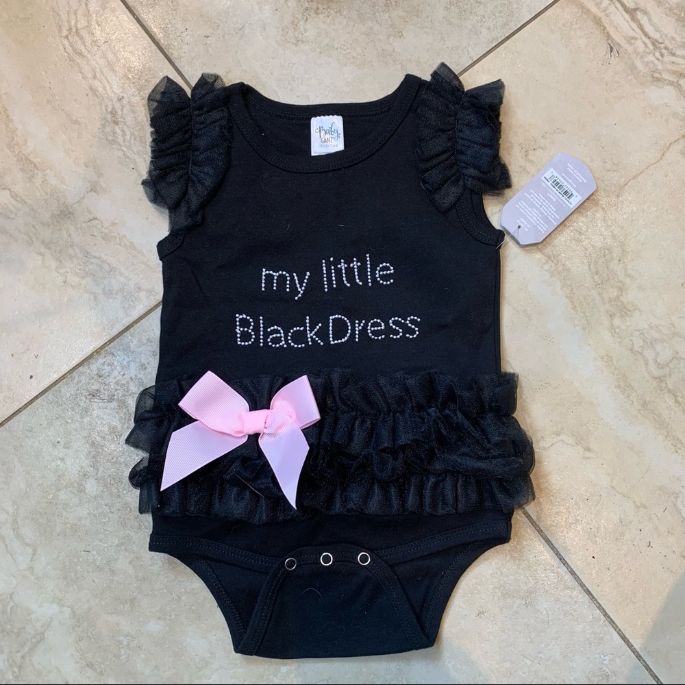 Baby Ganz My Little Black Dress Onesie